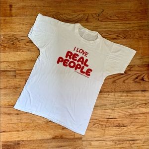 Vintage Rare I Love Real People George Schlatter Single Stitch 1979 T-Shirt